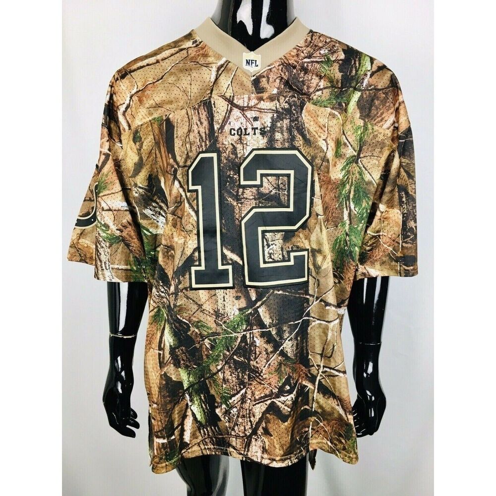 Realtree NFL NIKE Camouflage Indianapolis Colts Andrew Luck #12 Jersey Stitch 52